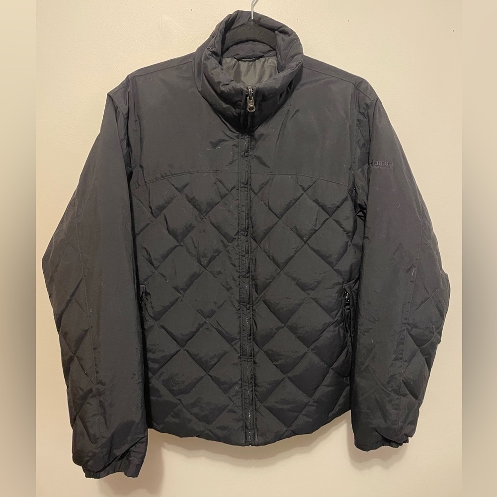 COLUMBIA -WOMENS DOWN QUILTED PUFFER JACKET - SIZE M- black